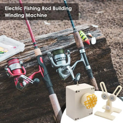 1pc DIYAdjustable 0-40RPM Wire Wrapping Machine durableFishing Rod Winding Equipment Fishing Rod Epoxy Resin Coating Machine