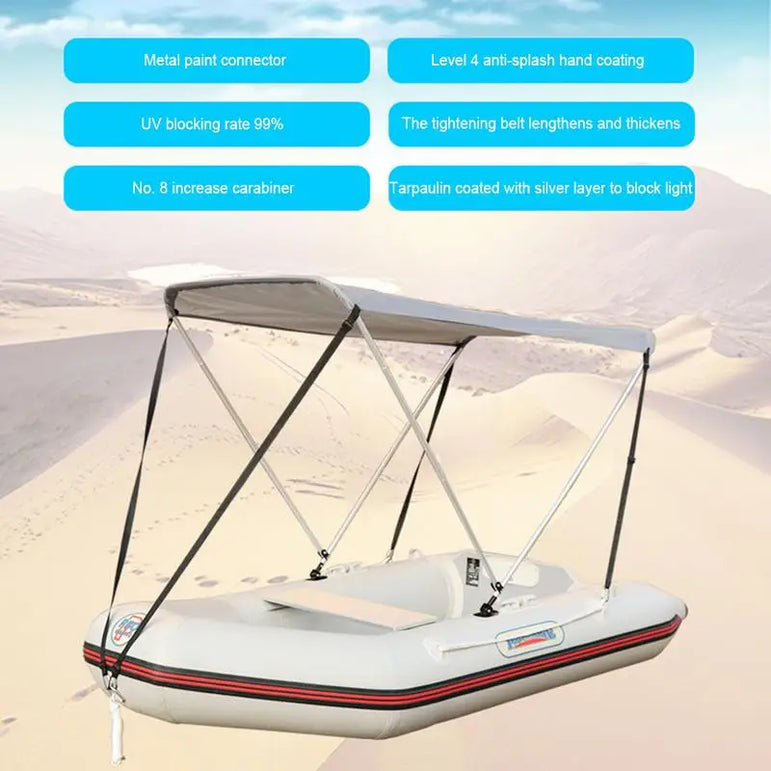 Waterproof Kayak Awning Canoe Canopy Sunshade For Kayak Boat Canoe Awning Tent Top Cover Inflatable Boat Accessories