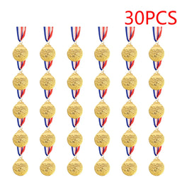 10-30PCS Swimming Medal Competition Awards with Neck Ribbon Metal 5cm Winner Medals Gold/Silver/Bronze Medal for Competitions