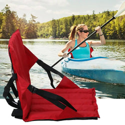 Professional Kayak Padded Seat Rowing Boat Soft Non-Slip Padded Base Backrest Padded Surfboard Stadium Canoeing Seat Cushion