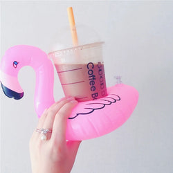 1-50PCS Water Coasters Floating Inflatable Cup Holder Swimming Pool Drink Float Toy Inflatable Pool Flamingo Party Decoration