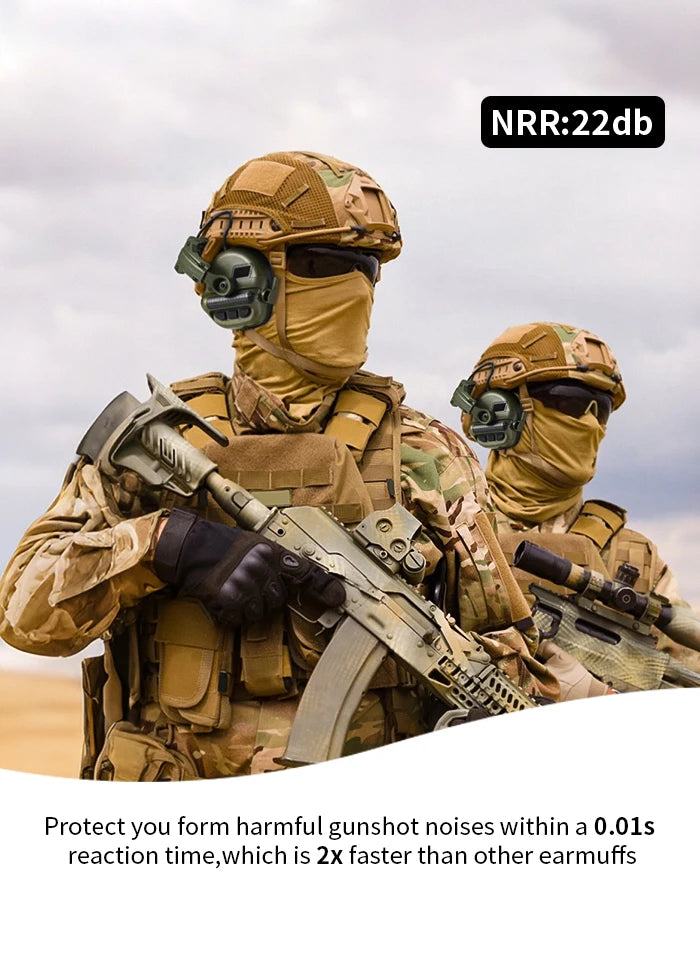 ARM NEXT Tactical Headset Without Pickup and Active Noise Reduction Helmet Version Shooting Earphone Communication headphone ptt