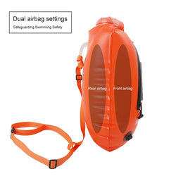 20L Air Dry Tow Bag Highly Visible IPX7 Waterproof Inflatable Swimming Bag Swim Safety Float and Drybag for Open Water Swimmers