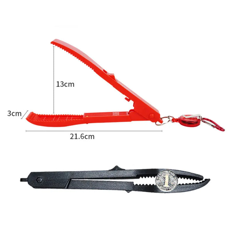 Fish Control Plier Portable Non-slip ABS Fish Clip Catcher Fishing Gear Supplies for Fisherman Comfortable to Handle Fish Clamp