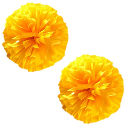 2 PCS Cheerleading Pom Poms Rainbow Metallic Streamer Pompoms Dance Party Football Club Decor Hand Flower Aerobics Cheer Balls