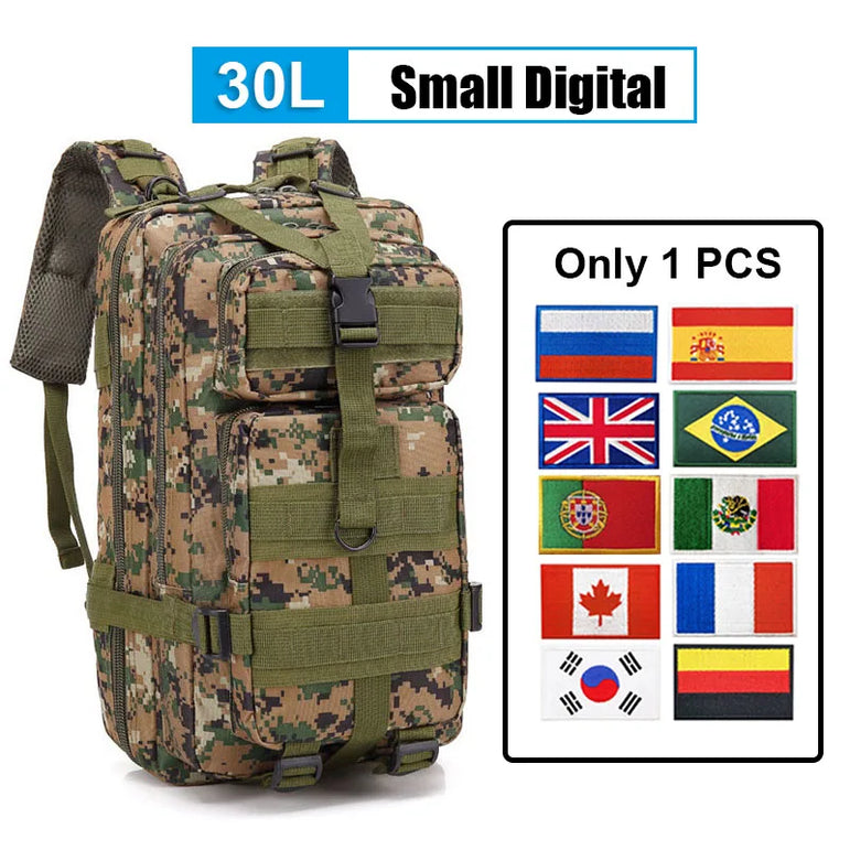 30L/50L Multifunctional Bag Military 900D Military Hiking Bag Waterproof Rucksacks Army Outdoor Camping Trekking Hunting Bag