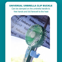 Silicone Personal Fan Clip For Parasol Handheld Personal Fan Holder  blue/pink Multipurpose Clip Parasol Handheld Electric Fan