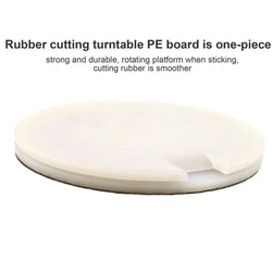 Rubber Cutting Table For Racket Stainless Steel Rubber Table Tennis Cutting Board Racket 360 Degree Rotatable cutting table