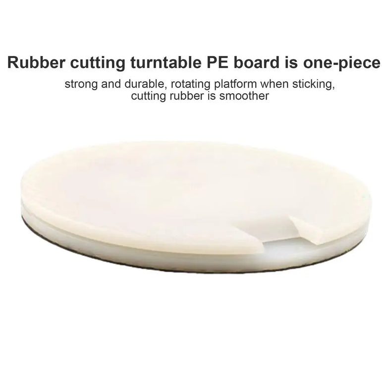 Rubber Cutting Table For Racket Stainless Steel Rubber Table Tennis Cutting Board Racket 360 Degree Rotatable cutting table