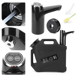 12L Portable Emergency Water Can with Water Dispenser & Adapter Drinking Water Bucket Water Dispenser Carrier for Camping Hiking