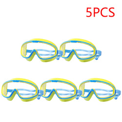 1-5PCS Swim Goggles Anti Fog Swimming Goggles Waterproof HD Swim Glasses Large Frame UV Protection Swim Goggles for Boys Girls