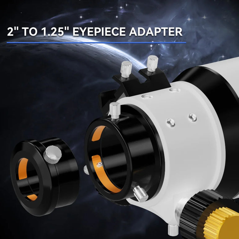 SVBONY SV48P Astronomical Telescope OTA 102mm f/6.5 Refractor for Deep Sky Astrophotography 2.5" RAP Double Speed Focuser