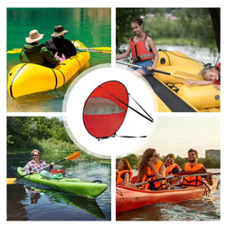 Wind Sail For Paddle Board Windsurfing Sails Paddleboard Kayak Sails With Clear Window Portable Paddle Board Shade Boating