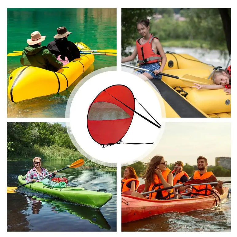 Wind Sail For Paddle Board Windsurfing Sails Paddleboard Kayak Sails With Clear Window Portable Paddle Board Shade Boating