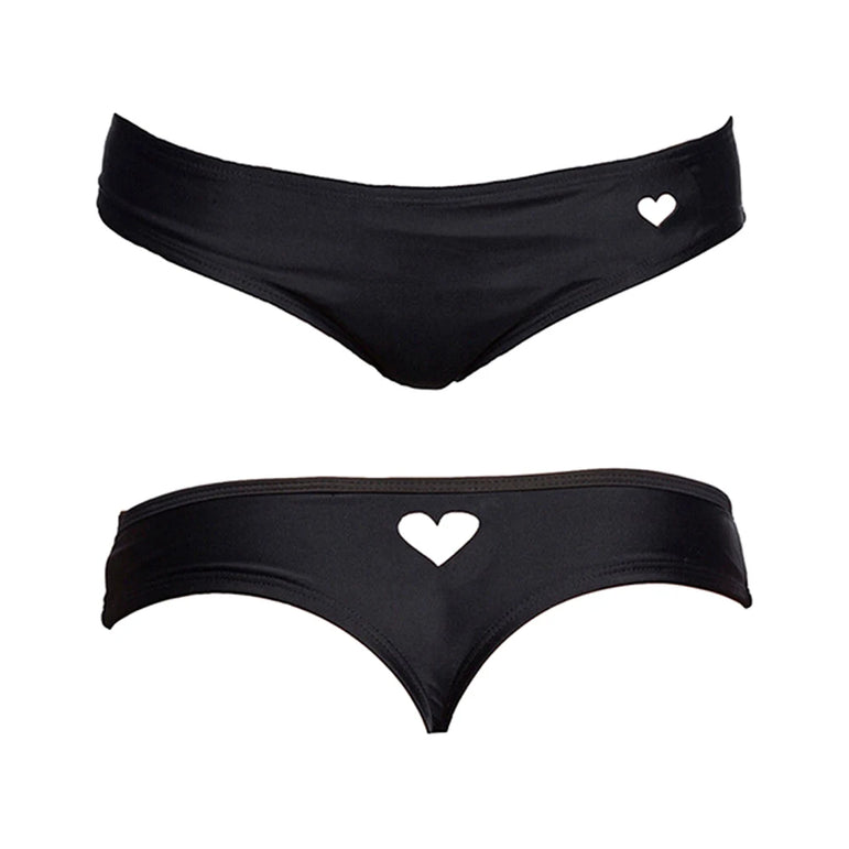 Female Wears Bikini Bottom Cutout Swim Trunks Bikini Bottom Women Swimwear Swimsuit Swimming Micro Briefs Panties Underwear