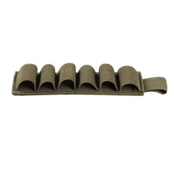 4pcs Tactical Hunting Hook Loop 6 Rounds Shell Holder Shotshell Insert Card Strip With Adhesive Back For 12 Gauge