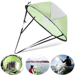 Kayak Downwind Wind Sail Paddle Inflatable Canoe Boats Drifting Wind Sail With Clear Window Boat Folding Thrusters Accessory