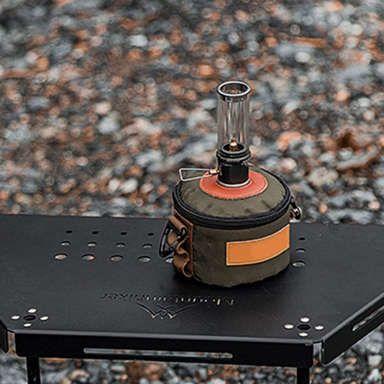 Portable Camping Gas Candle Lamp Light Outdoor Butane Gas Light Tent Lantern for Emergency Fishing Picnic Night Light Gas Lamp