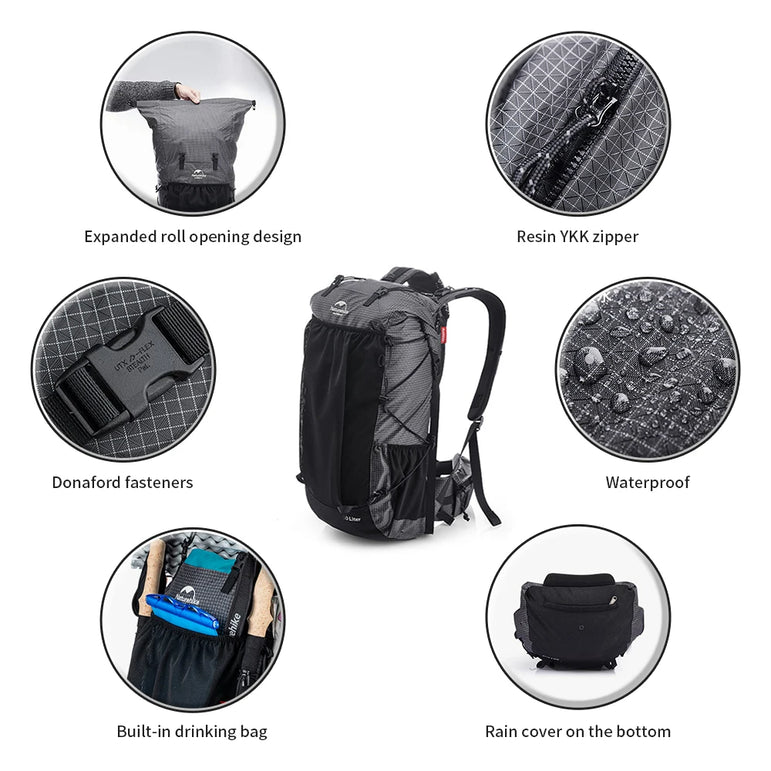 Naturehike Camping Backpack 60+5L Large Capacity Waterproof Climbing Bag Ultralight Travel Man Backpack Outdoor Hiking Backpack