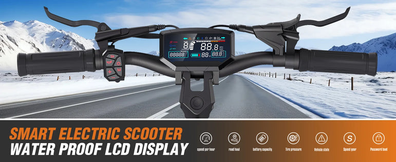Dual Motor Adult Dual Shock-Absorbing Electric Scooter Long Endurance Double Rocker Arm Commuter Off-Road E-Scooter