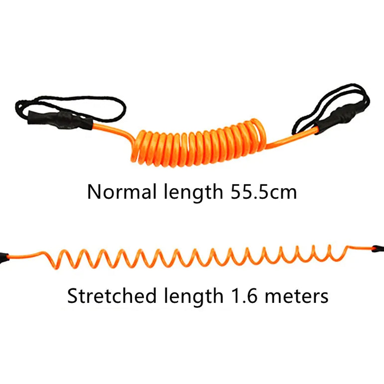 Coiled Surf Leash Safety Surf Sup Coiled Premium Surf Surfboard Paddle Board Wrist Ankle Leash for Sea Surfing Leg Rope