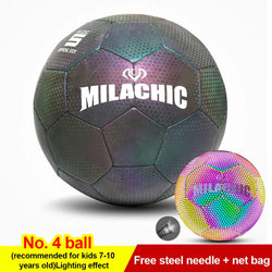 Reflective Football LED Training Soccer Luminous Fluorescent Reflective Cool Luminous No. 5 No. 4 Football For Child Adult