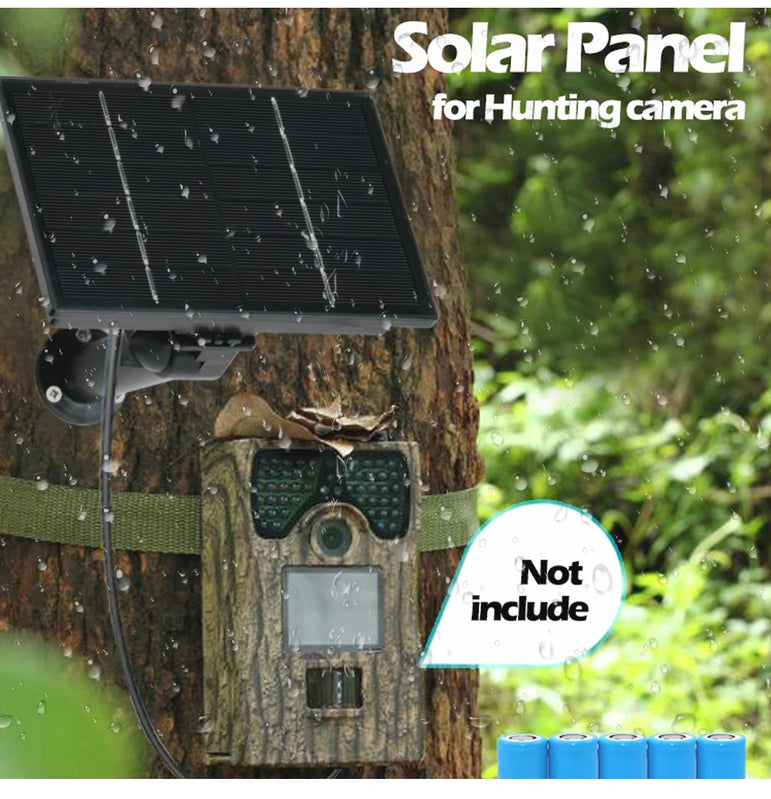 D4R 4W Solar Power Panel 18000mAh Powerbank Solar Fast Charging IP66 Waterproof 5V 6V Output Micro USB/Type C DC For Wild Camera