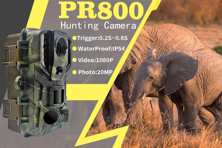 Outdoor Trail Camera 20MP 1080P HD Hunting IP66 Waterproof Infrared Night Vision Motion Activated Surveillance Trap Camera