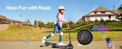 H30 Max Electric Scooter for Kids, LED Dispaly, 150W Powerful Motor, Dual Brake System, Adjustable Height and Speed.