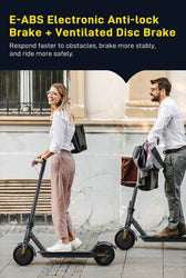 Mankeel MK085 Pro Adult Electric Scooter 350W 19MPH Top Speed Dual Shock Absorption 19Miles Range Smart APP 10inch E Scooter