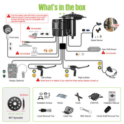 Bafang 48V 52V 1000W CAN Motor BBSHD Ebike Conversion Kit Electric Bicycle Mid Drive Engine BBS03 M615 MM G320.1000.C