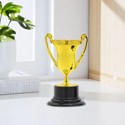 Gold Award Trophy Cups for Kids Plastic Golden Award Trophy Cup Gold Participation Trophy Cup For Party Favors Rewards