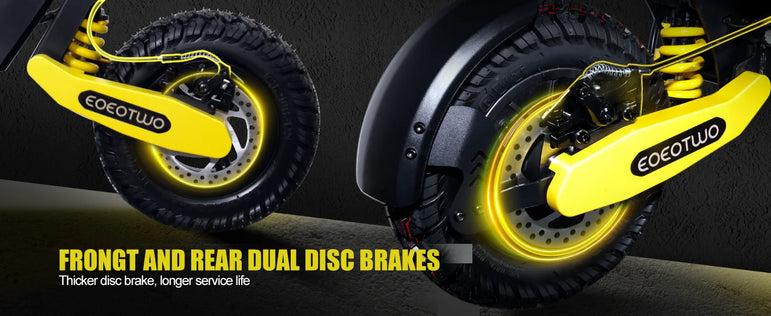 Electric Scooter Adults 1200W Motor 48V13/23AH Lithium Battery E Scooters Dual Spring Absorbers 11'' Off-Road Tires Scooter