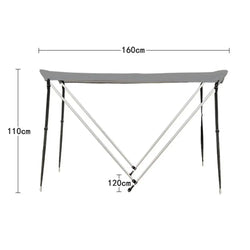 Waterproof Kayak Awning Canoe Canopy Sunshade For Kayak Boat Canoe Awning Tent Top Cover Inflatable Boat Accessories