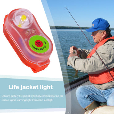 5-1pcs Surfing Life Jacket Light LED Lithium Lamp Position Indicator Self-Lighting Swimming Life Vest Emergency  Lamp