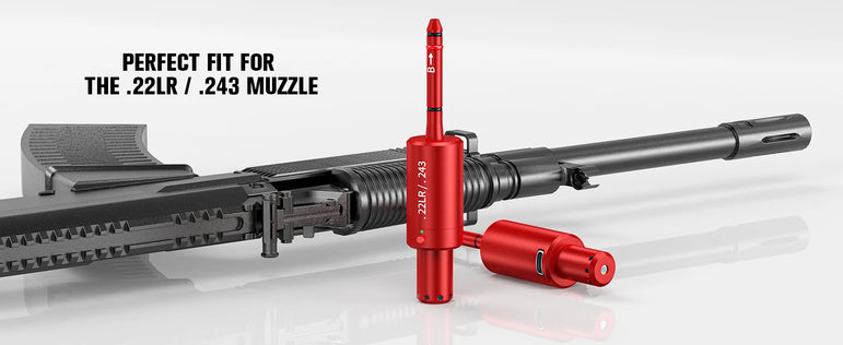 22LR 243 multifunctional magnetic red green light trainer, dual-purpose for training and calibration