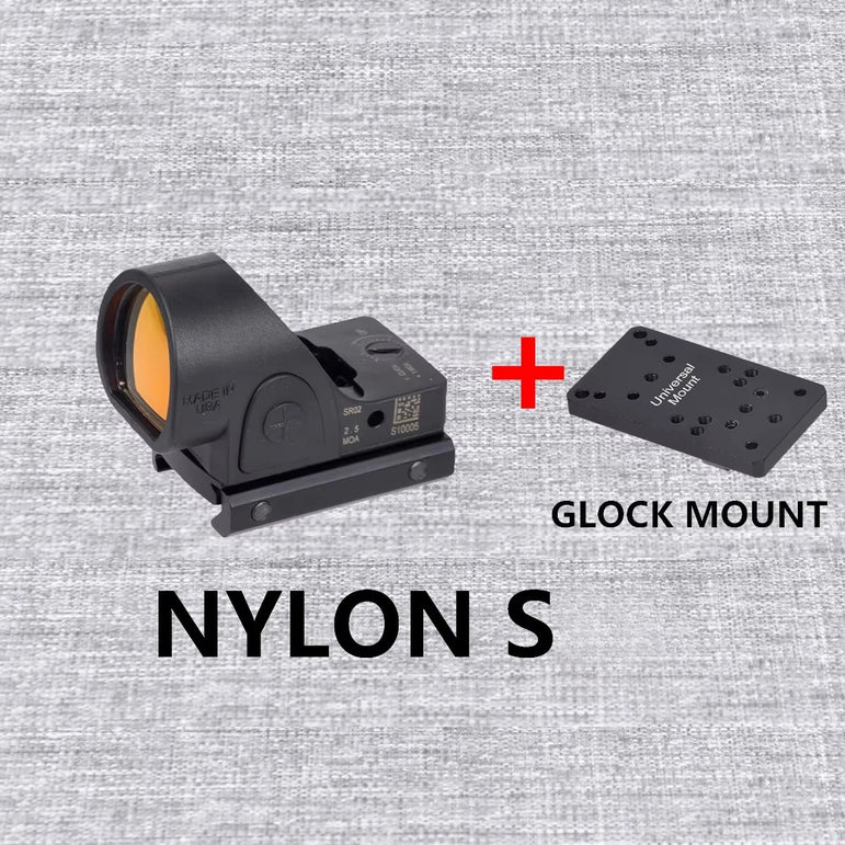Tactical RM S Red Dot Sight Collimator Reflex For GLOCK 17 Scope Optics Riflescope Fit Airsoft Weapons 20mm Rail Hunting