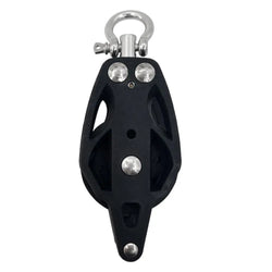 Pulley Accessories nylon+Stainless Steel Rope Pulley Efficient bearing design Fix Paddle Pole Net Pulley Tool Kayak Boat fitting
