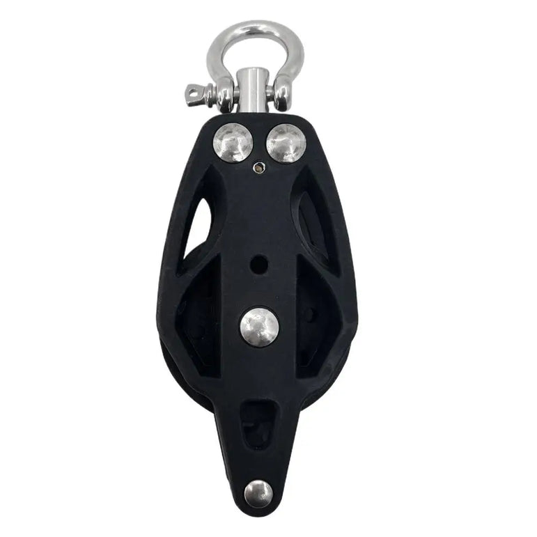 Pulley Accessories nylon+Stainless Steel Rope Pulley Efficient bearing design Fix Paddle Pole Net Pulley Tool Kayak Boat fitting
