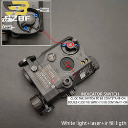 Us Warehouse Tactical PEQ15 IR/Red Laser Indicator Rifle Hunting Weapon SF M600 M600B M300C X300 LED Flashlight for 20mm Rail