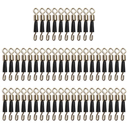 50pcs Fishing Barrel Bearing Rolling Swivel Solid Ring Professional Quick Fast Link Hook Connector for Fisherman Accassories
