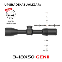 Vector Optics Tauron 3-18x50 FFP Riflescope | 1/10 MIL Turret Lock Adjustment | Zero Stop | For Field Tactical & Hunting