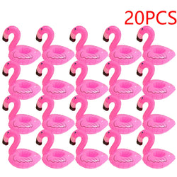 1-50PCS Water Coasters Floating Inflatable Cup Holder Swimming Pool Drink Float Toy Inflatable Pool Flamingo Party Decoration