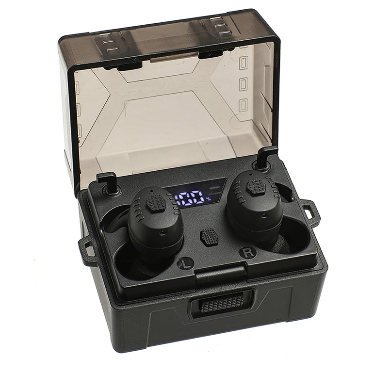 Shooting Earplugs ANC NRR27dB - Tactical Bluetooth Earbuds with Active Noise Cancelling for Hunting Military Ear Protection
