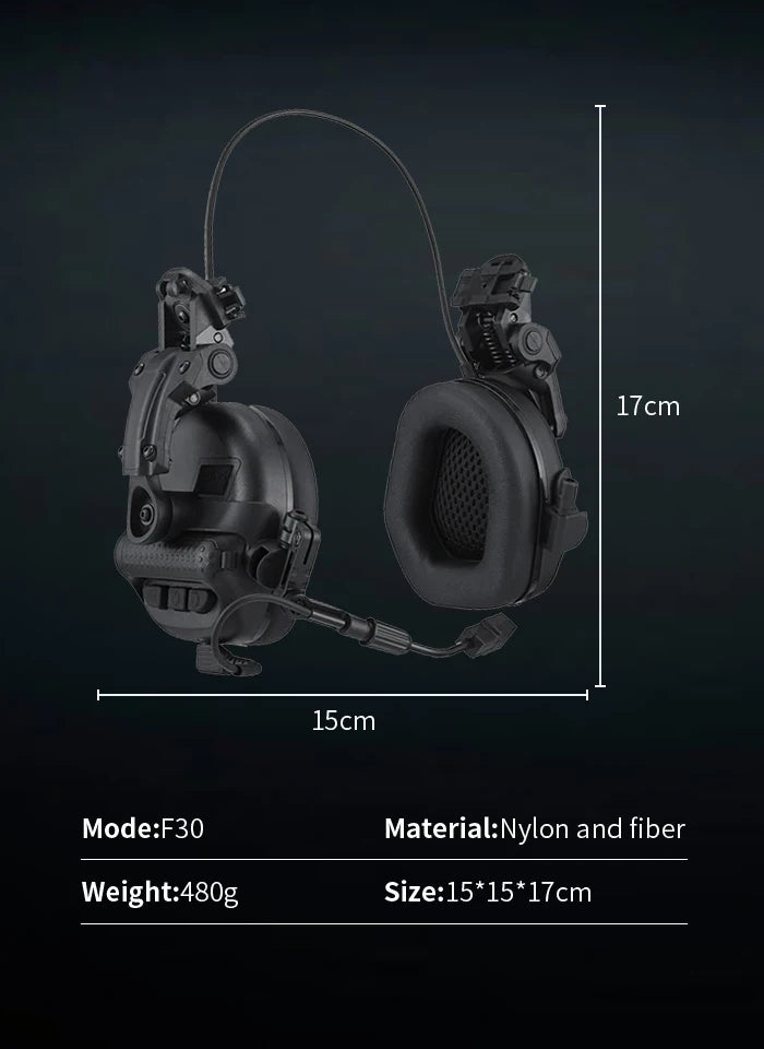 ARM NEXT Tactical Headset Without Pickup and Active Noise Reduction Helmet Version Shooting Earphone Communication headphone ptt