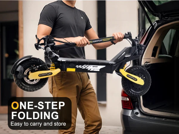 Electric Scooters 40mph 2400W Dual Motors 52V23AH Lithium Battery E Scooter Adult Hydraulic Brake 11'' Off-Road Tires Escooter