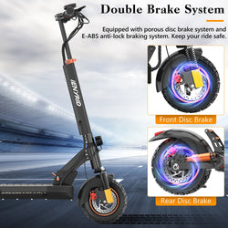 Electric Scooter IENYRID M4 Pro S+ 800W Motor 48V 12.5AH Battery 10"Tire Escooter 45km/h Max Speed Disc Brake LCD Display