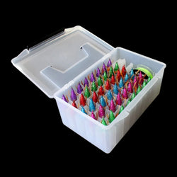 Hard Plastic Fishing Tackle Organizer Box Minnow Squid Jig Bait Container
