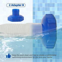 Pool Hose Connector Safe Leak-Proof Pool Adapter Portable Compact Pool Pump Fittings For Park Skimmer Hose Pool Maintenance