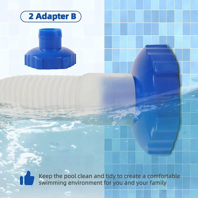 Pool Hose Connector Safe Leak-Proof Pool Adapter Portable Compact Pool Pump Fittings For Park Skimmer Hose Pool Maintenance